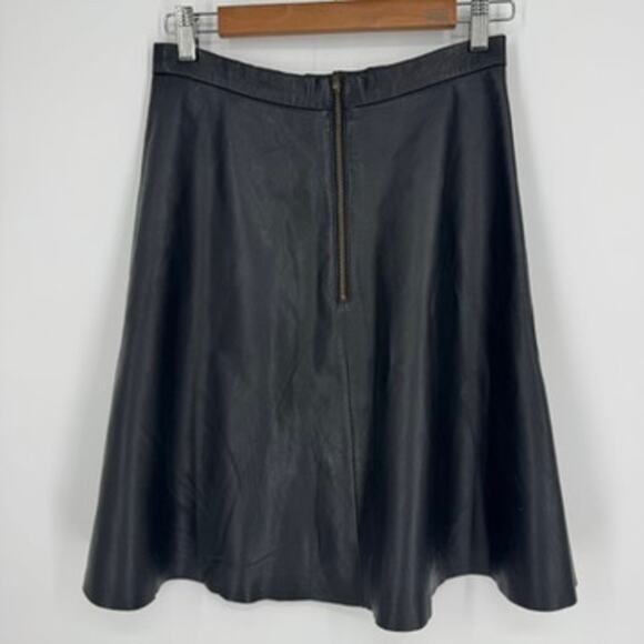 Gorman Leather Skirt A Line Size 8 - Picture 2 of 5